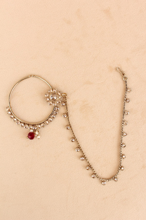 Premium Quality Polki Bridal Set In Maroon Colour (BS001-Maroon-Polki)