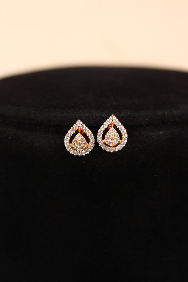 Long Mangalsutra With Flower Pendant In American Diamonds And Petite Tops (MS002)