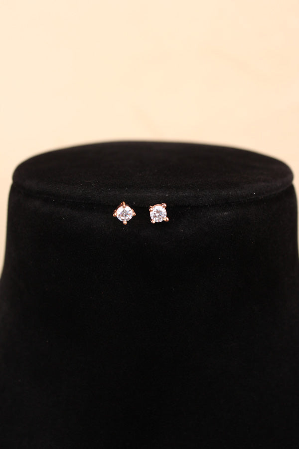 Mangalsutra In Rose Gold Polish With American Diamonds And Small Tops (MS016)