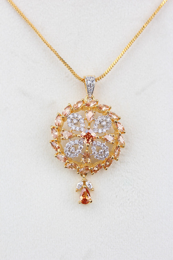 Premium Quality Combo Pendant Set With Small Earrings, Adjustable Ring And Bracelet (PS019)