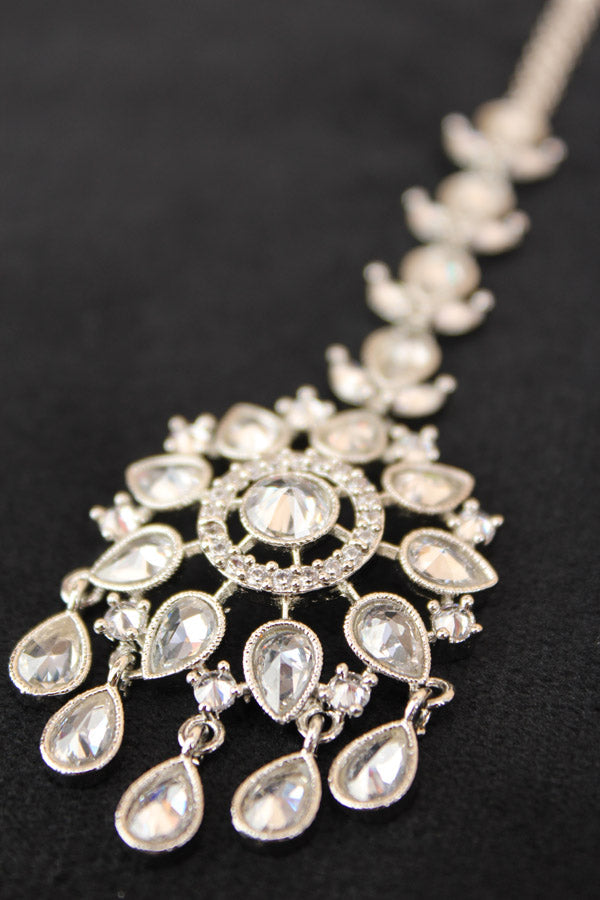 Silver Polish Tikka With Reverse AD (T017-AD)