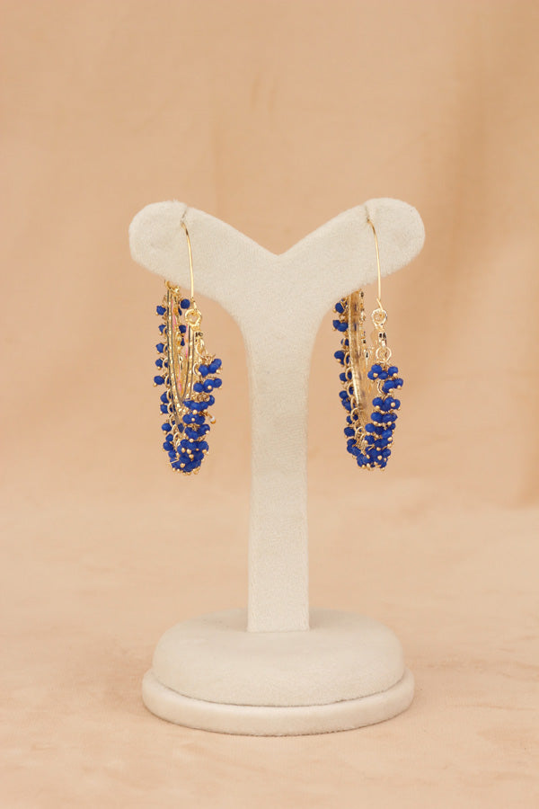 Colourful Balia In Blue Colour And Small Beads Attached (BA004-B-B1)