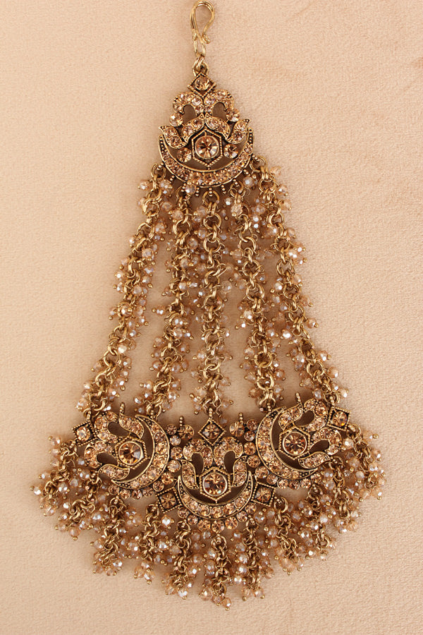 Statement Fashionable Passa With Gold Colour Stones (PAS020-GO)