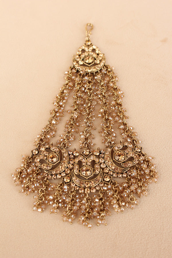 Statement Fashionable Passa With Gold Colour Stones (PAS020-GO)