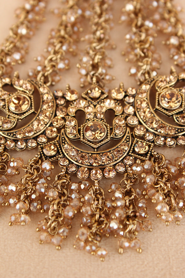 Statement Fashionable Passa With Gold Colour Stones (PAS020-GO)
