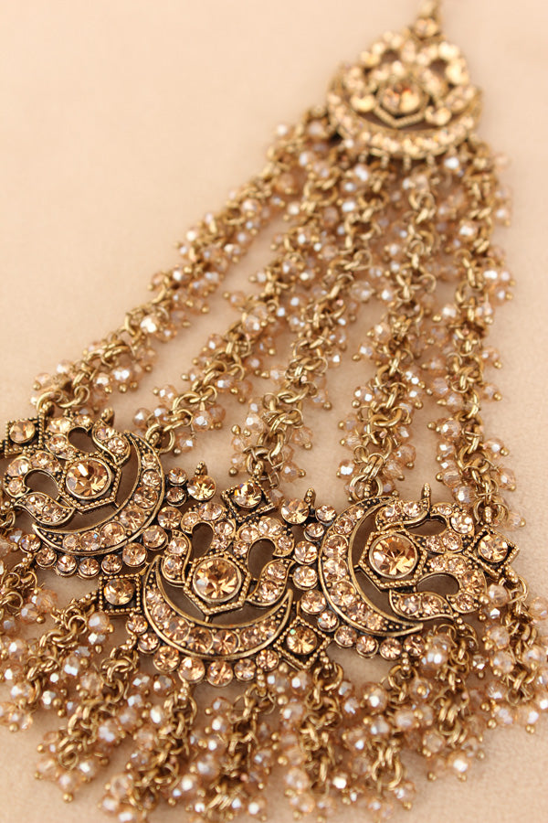 Statement Fashionable Passa With Gold Colour Stones (PAS020-GO)