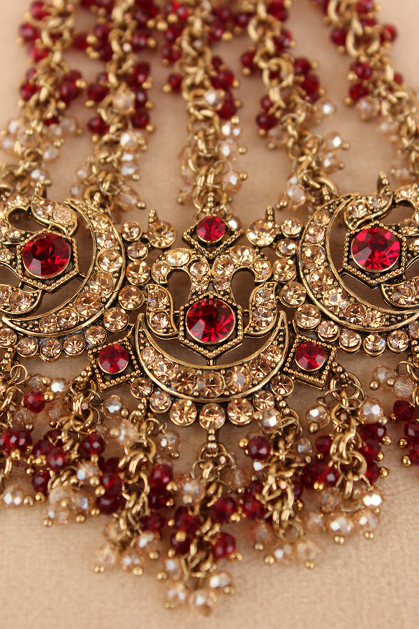 Statement Fashionable Passa With Marron Colour Stones (PAS020-M)
