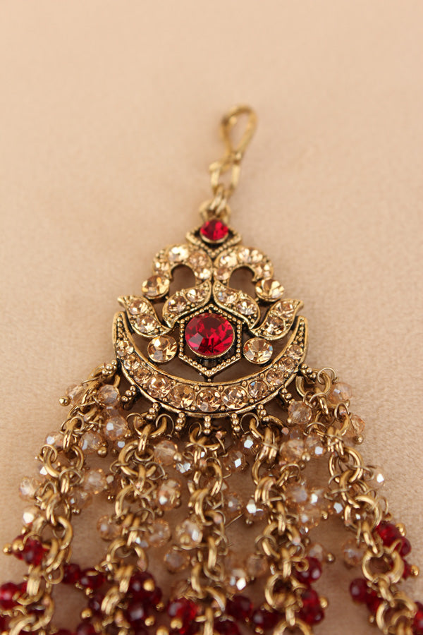 Statement Fashionable Passa With Marron Colour Stones (PAS020-M)