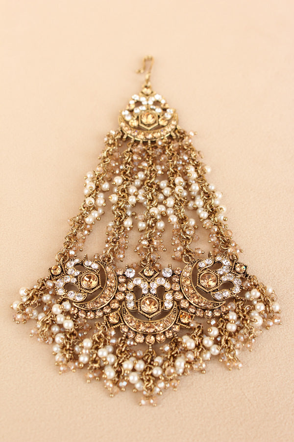 Statement Fashionable Passa With Silver Colour Stones (PAS020-S)