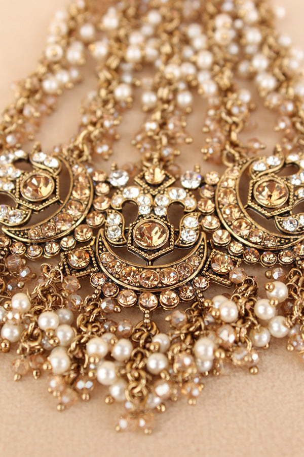 Statement Fashionable Passa With Silver Colour Stones (PAS020-S)