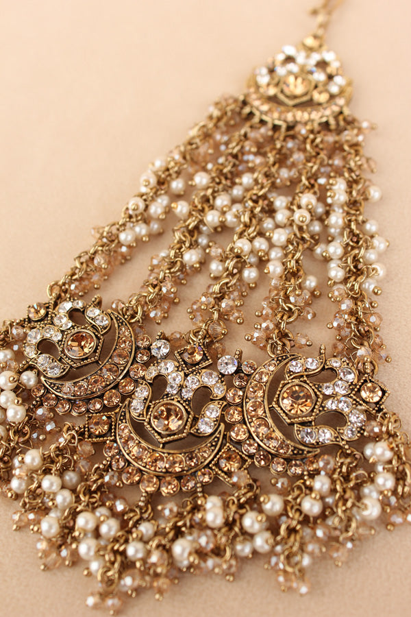 Statement Fashionable Passa With Silver Colour Stones (PAS020-S)