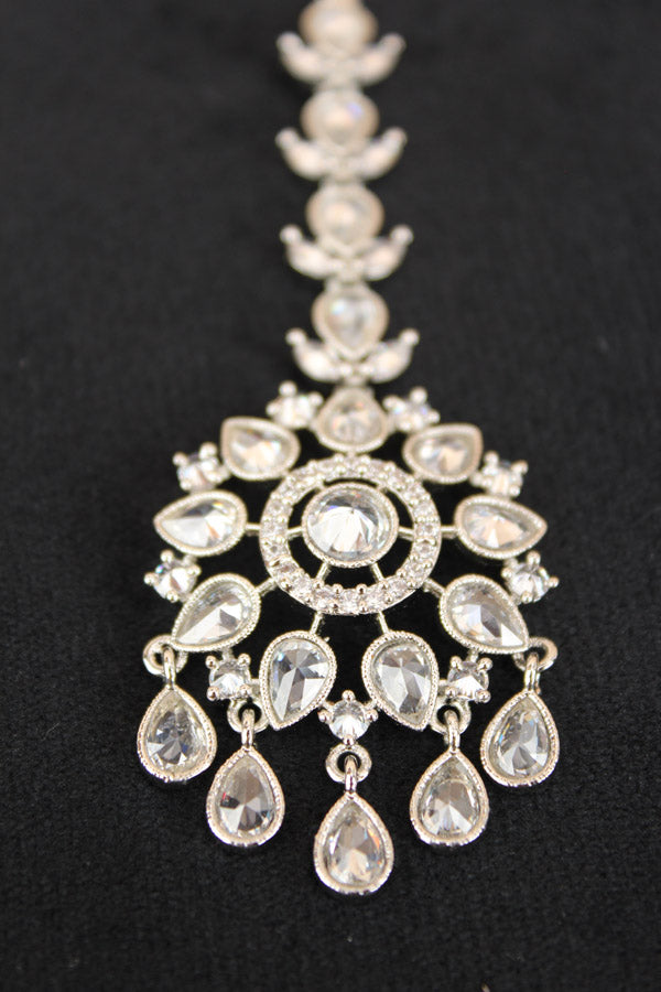 Silver Polish Tikka With Reverse AD (T017-AD)