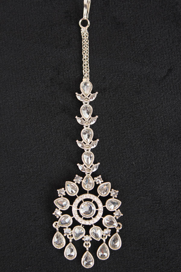 Silver Polish Tikka With Reverse AD (T017-AD)