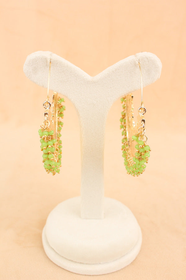 Colourful Balia In Light Green Colour And Small Beads Attached (BA004-LG-B1)