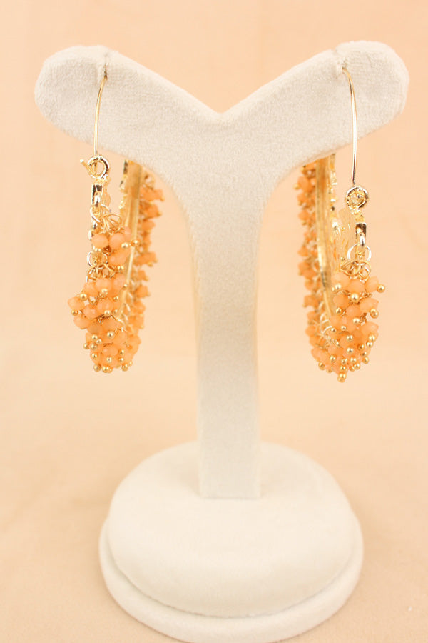 Colourful Balia In Orange Colour And Small Beads Attached (BA004-O-B1)