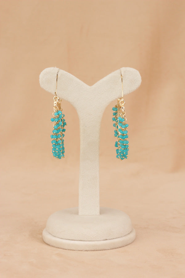 Colourful Balia In Sky Blue Colour And Small Beads Attached (BA004-SB-B1)