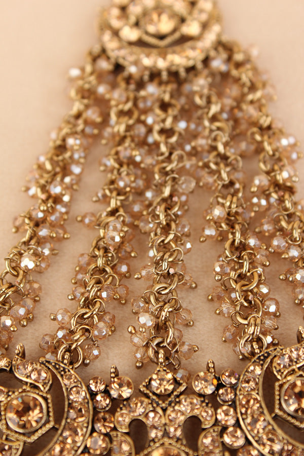 Statement Fashionable Passa With Gold Colour Stones (PAS020-GO)