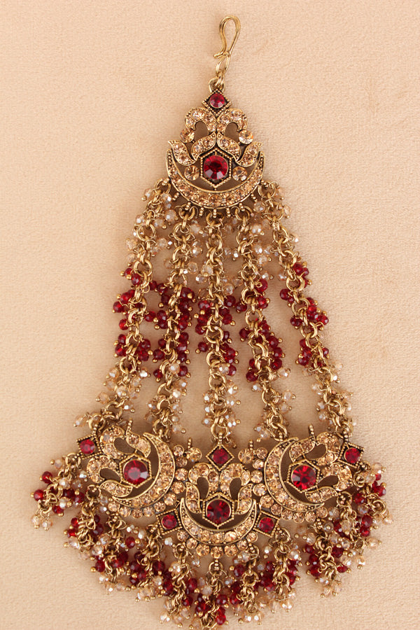 Statement Fashionable Passa With Marron Colour Stones (PAS020-M)