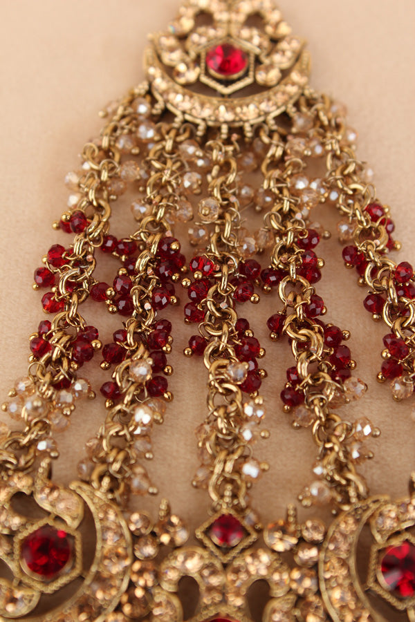 Statement Fashionable Passa With Marron Colour Stones (PAS020-M)