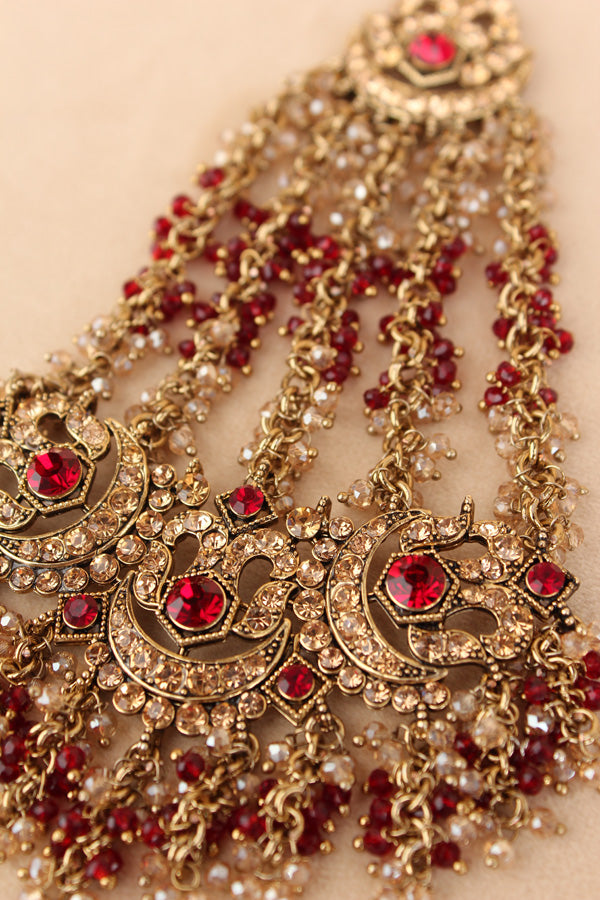 Statement Fashionable Passa With Marron Colour Stones (PAS020-M)