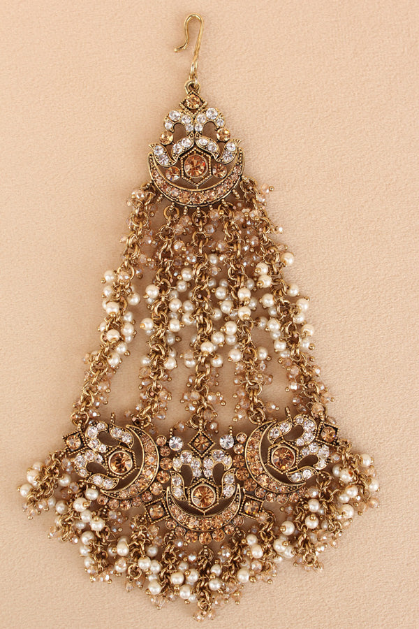 Statement Fashionable Passa With Silver Colour Stones (PAS020-S)